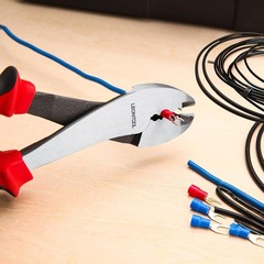 LEONTOOL Electrical Pliers for Crimping and Cutting, TPR Handle, 10-22 AWG Termi