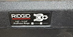 RIDGID ProPress Standard 1/2 in. to 1-1/4 in. V1 Press Tool Ring Kit, for Standa
