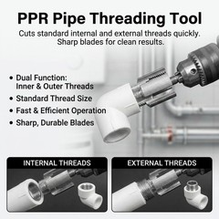 Professional Pipe Threader Tool for Internal and External Plumbing Threads