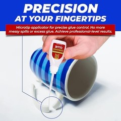 Waterproof Super Glue for Ceramic, Pottery Repair &ndash; 4 Pack, No Smell, 20g