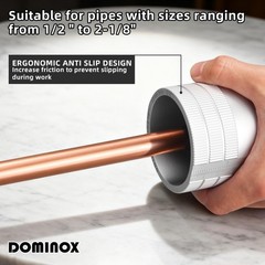 DOMINOX 1/2&Prime; to 2-1/8&Prime; O.D. Tubing and Pipe Reamer, Deburring Tool for Brass,&hellip;