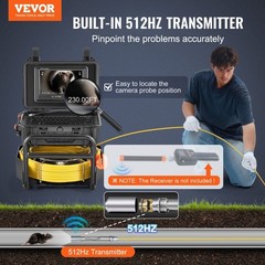 70m ClearView Sewer Camera 1080P Display 32GB SD 9-inch Non-Touch Panel