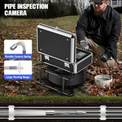 30M Sewer Drain Camera Pipe Inspection Camera 23MM 10inch 1080P DVR 16GB Card