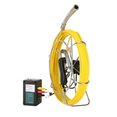 9&Prime; Self-Leveling Pipe Drain Industrial Endoscope Sewer Inspection Camera DVR 50M