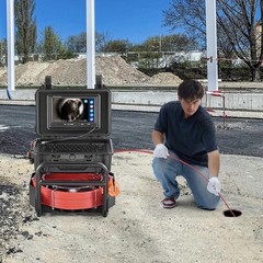 Sewer Camera 165 ft/50m Self-Leveling Drain Camera with 512Hz Touchscreen, 9&rdquo; Sc