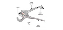 RIDGID PC-1375ML 1/8&Prime; to 1-3/8&Prime; PVC and PEX Cutter w/ Multi-Layer Adapter