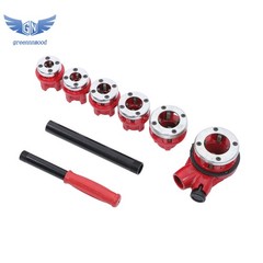 Ratchet Pipe Threader Kit Ratcheting Pipe Threading Tool Set w/ 6 Dies Manual