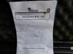 RITMO RTC 315 ELECTROFUSION PIPE SCRAPER FOR 3&Prime; TO 12&Prime; IPS PIPE FUSION