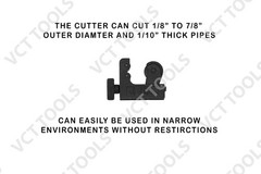 3Pc Pipe Cutter Tool Kit 1/4&Prime;-2&Prime; + Mini Cutter & Deburring Tool HVAC Plumbing