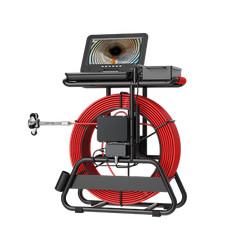 50M Drain Sewer Camera Inspection Camera Counter 512HZ Self leveling 7mm Cable