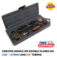 Brake Line Flaring Tool Single Double Flare Copper Nickel Stainless Steel Tubing