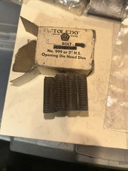 Toledo Beaver Die 3/8&Prime; Dies for No. 999 or 2&Prime; H.S. Opening Die Head Dies