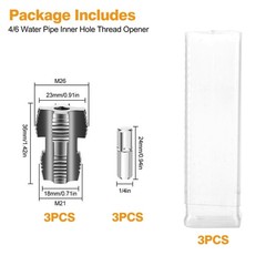 3pcs Integrated Internal & External Pipe Threading Tool PVC Pipe Threader Kit