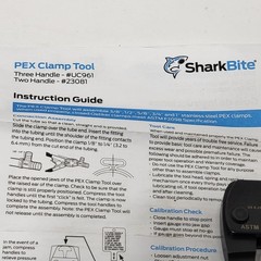 SharkBite UC961 3-Handle PEX Clamp Tool for Stainless Steel Rings ASTM F2098