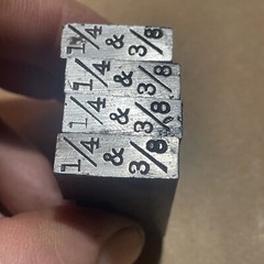 OSTER Pipe Threading 2D Dies, For 1/4&rdquo; & 3/8&rdquo;