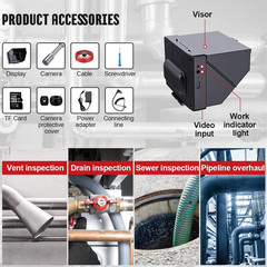 100FT Sewer Camera with 4.3&Prime; Screen, DVR, and 5600mAh Battery for Pipe Inspectio