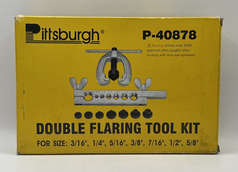 Pittsburgh P-40878 Double Flaring Cutting Tool Kit w/Case Size 3/16&rdquo;-5/8&rdquo;