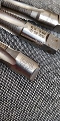 3 pieces ~ 1/4-18 NPTF pipe taps HSS OSG R&N Brubaker
