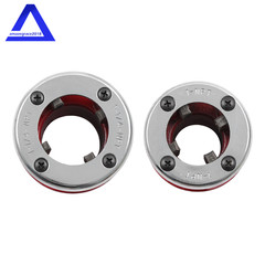 Manual 1-1/4&Prime; & 1&Prime; NPT Right Hand Pipe Threader Die Head with Dies for 12-R