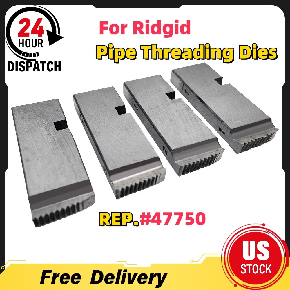 1in-2in Alloy Steel Pipe Threading Dies NPT #47750 For Ridgid 811A and 815A