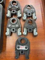 RIDGID RP 210 Press Tool Kit with battery, charger, clamps 3/4 1 1 1/4 inch