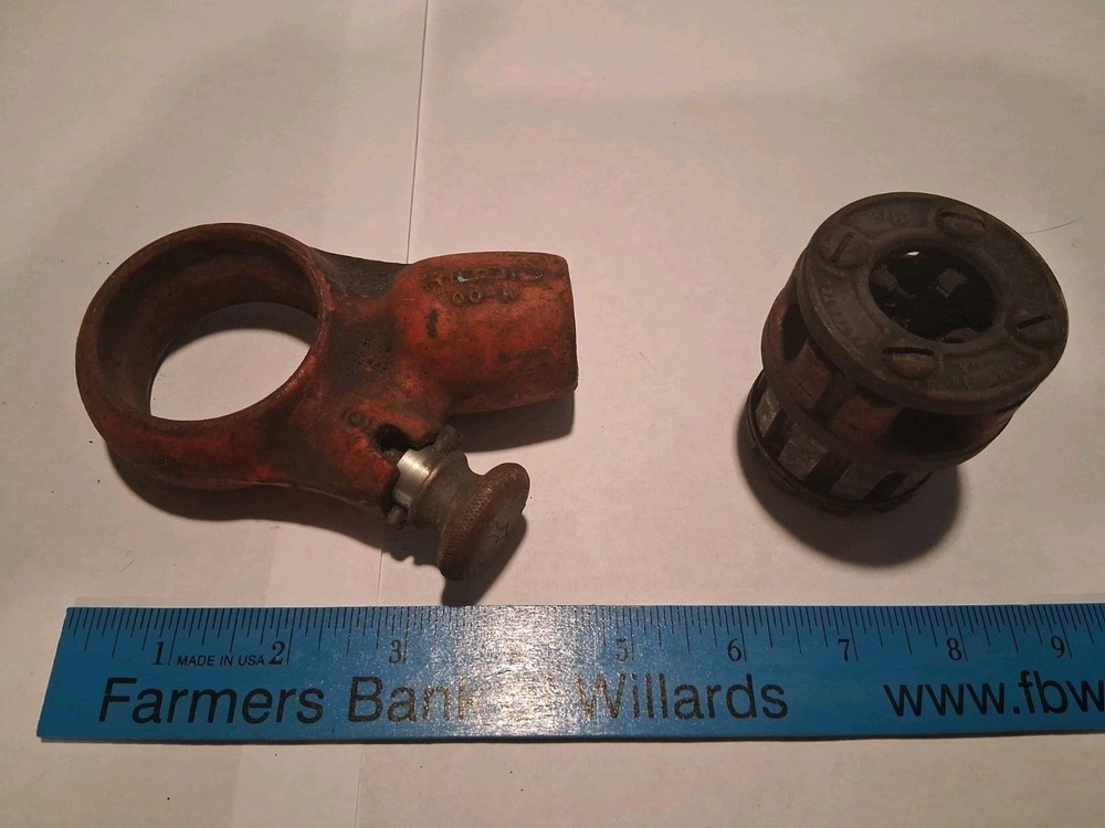 RIDGID 00-R PIPE THREADER RATCHET 1&Prime; DIE No Handle. (13)