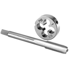 M8x1 Tap And Die Set M8 x 1.0 Machine Thread Round Die Right Hand Tool