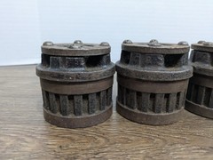Toledo Pipe Threader Die Head Set of 4 &ndash; 1/8&Prime;, 1/4&Prime;, 3/8&Prime;, 1/2&Prime; Vintage Tools