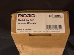 Ridgid 31405 342 Internal Wrench 4 1/2&Prime;, 1&Prime; &ndash; 2&Prime; Pipe Capacity, 15/8 lbs