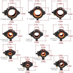 CST2 General Cold-Shot Pipe Freeze Kit, Small, Black + Orange