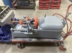 Ridgid 535 Electric Pipe Threading Machine W 2 Extra Die Heads Works Great Notes