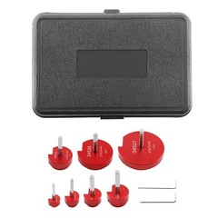 7Pcs PVC Pipe Reamer Kit With 3/4inch, 1inch, 1-1/4inch Fit Standard 1/2&Prime; Drill
