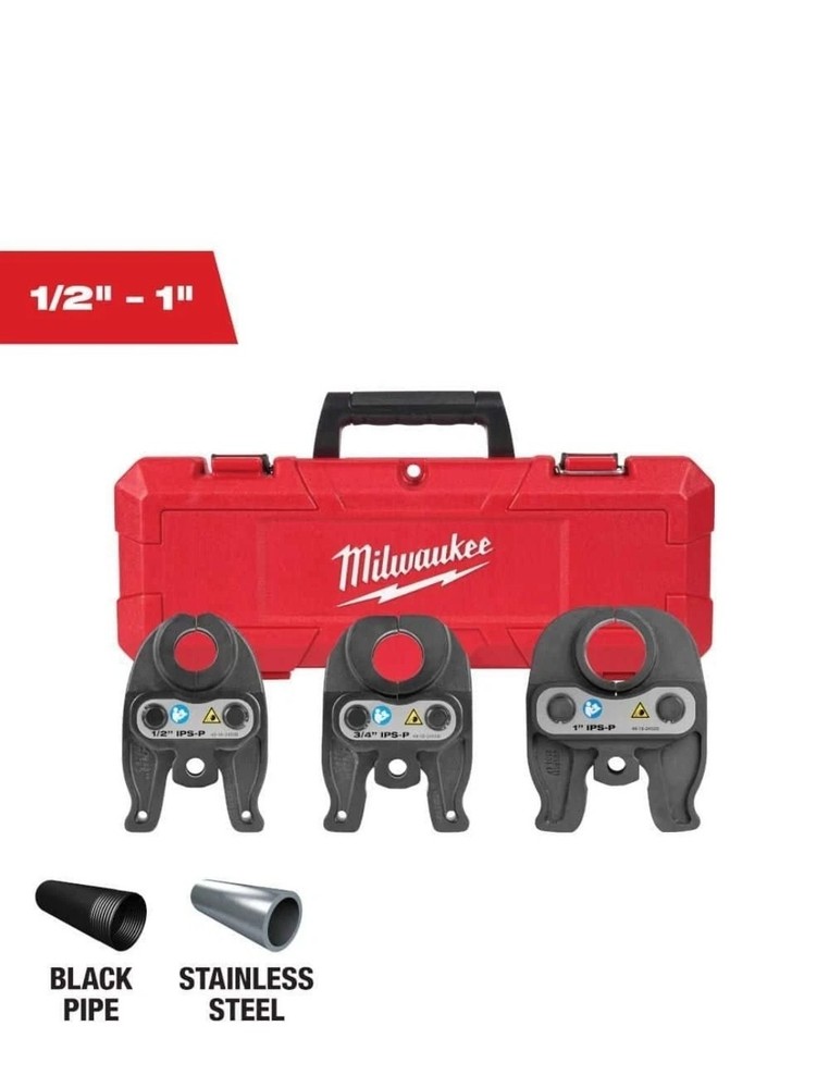 Milwaukee M18 1/2 in.-1 in. Black Iron Press Tool Kit (Case Only)49-16-2696