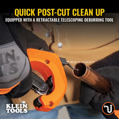 Klein Tools 50046 Constant Swing Tubing Cutter for Copper and Aluminum, 1/8 to 1