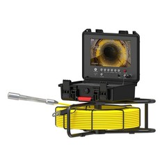 30m Pipe Inspection Camera w/ 512hz Self-leveling Drain Sewer Camera 9&Prime; Monitor