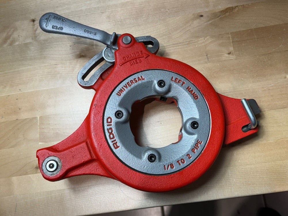 RIDGID E-660 DIE HEAD 1/8&Prime;- 2&Prime; Pipe Bolt Threader Die Head Without Dies