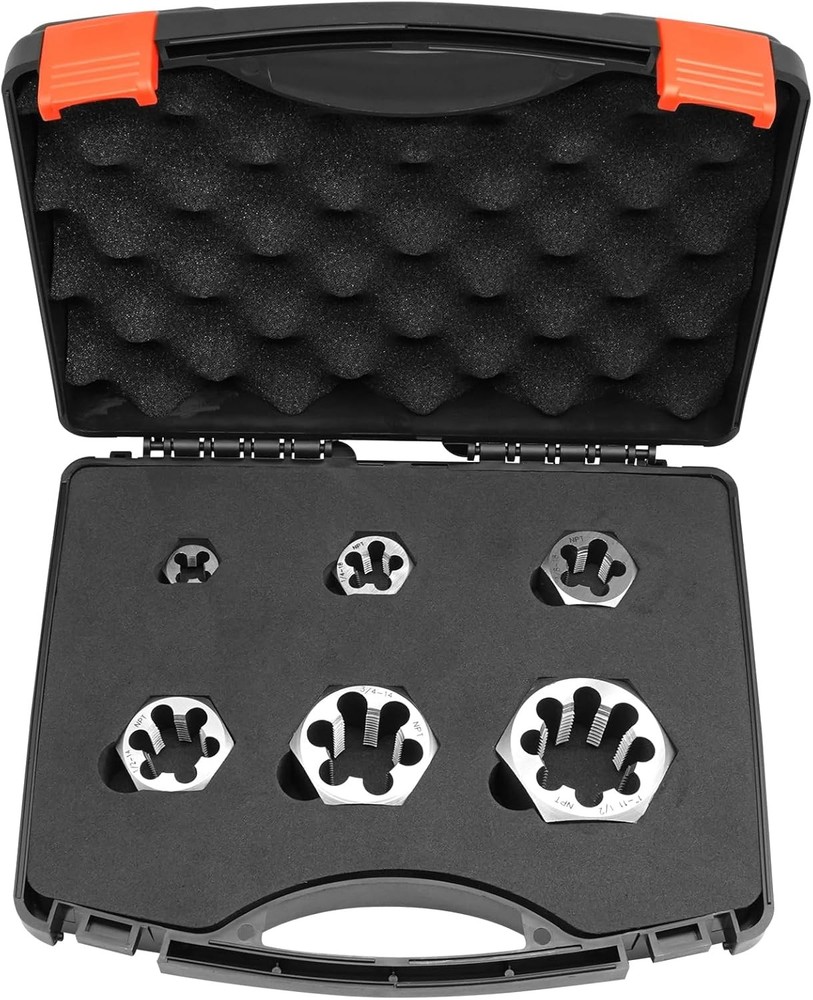 NPT Pipe Die Set 6 Piece Die Set Carbon Steel