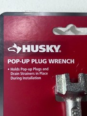 Lot of 2 Husky Pop-Up Plug Wrench Dual End Plumbing Tool Sink Drain Install NEW
