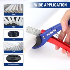 PEX Hose Cutter &ndash; 1/8&Prime; to 1-5/8&Prime; Cutting Capacity, 30&deg; & 45&deg; Angles, Tubing Cutt