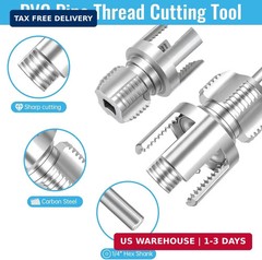 5 pcs Integrated Internal & External Pipe Threading Tool Kit with 1/2&Prime; 3/4&Prime; 1&Prime; D