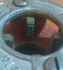 Ridgid 00-R Manual Ratchet Pipe Threader With 3/4&Prime; NPT Die Head Made In USA 1