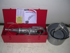 RIDGID 700 POWER PONY PIPE THREADER 6 12R DIE HEADS 1/2-2 OILER CASE MANUAL VISE