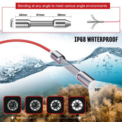 100FT Sewer Camera with 4.3&Prime; Screen, DVR, and 5600mAh Battery for Pipe Inspectio