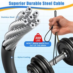 30 Inches Drain Snake Hair Drain Clog , Upgraded Anti-break Metal Sink Snake &hellip;