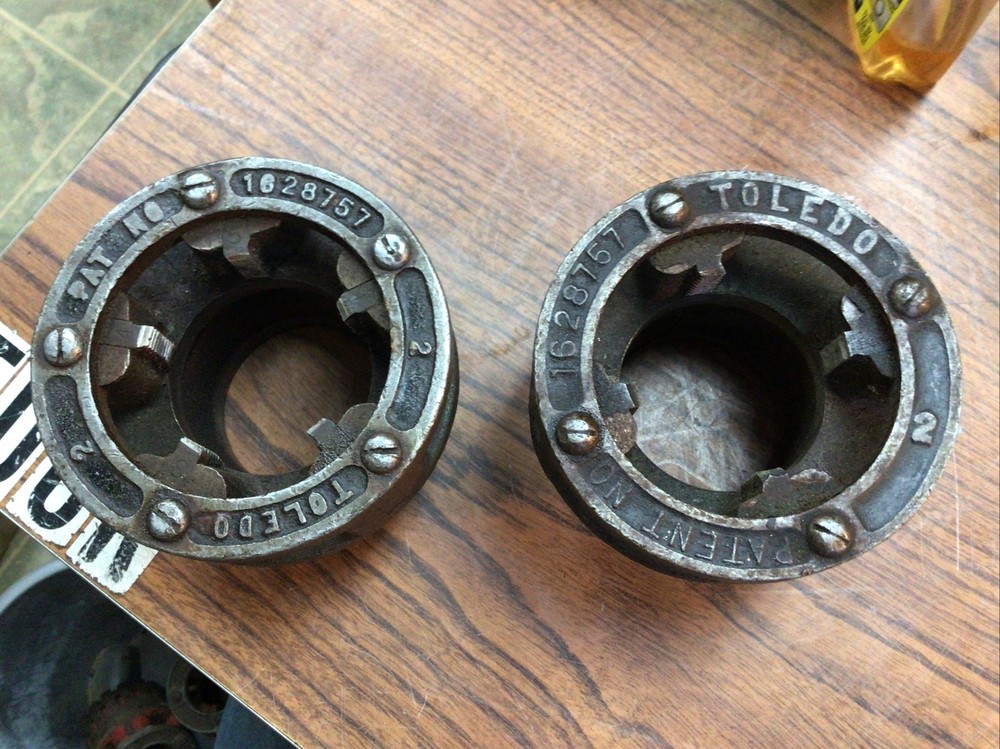 (2-PCS) 2&Prime; Toledo pipe threading die heads 1628757 (VR14)