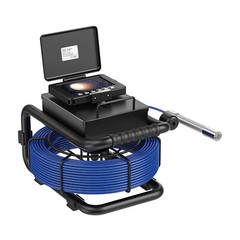 30M Pipe Inspection Camera with 512Hz Transmitter Sewer Camera Self Leveling 5&Prime;