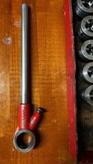 Vintage Toledo Pipe Ratcheting Threader And Die Set With Original Box!