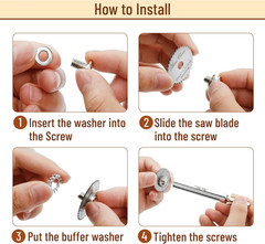 Bates- PVC Pipe inside Cutter with 4 Saw Blades, 1/4&Prime; Hex Shank, 1-1/4&Prime; & 1-3/4&Prime;