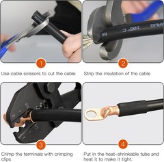 Lug Crimping Tool for AWG 8,6,4,2,1,1/0