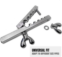 Versatile Double & Single Flaring Tool Set with Extra Adapters &ndash; 45 Degrees